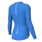 Wulibike Cycling Jersey Women Reflective Road Bike Shorts Shirt with Breathable Quick Dry,Pocket Blue L