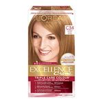 L’Oréal Paris Excellence Crème Permanent Hair Color, C34 Copper Blonde, 100% Grey Coverage, Hair Dye, 1 EA (Packaging May Vary)