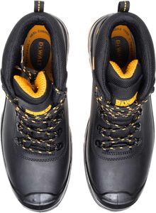 DEWALT Waterproof Safety Boots, Black, Size 11 – Durable Work Footwear