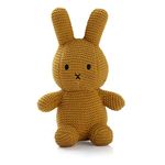 Pluchi Coco Bunny Soft Toys for Girls Cotton Knitted Toys for Babies (Stuffed Toys) in Mustard Color (19 Cm x 13 Cm)