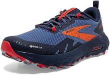 Brooks Women’s Cascadia 17 GTX Waterproof Trail Running Shoe - Navy/Bittersweet/Peacoat - 8.5 Medium