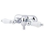 Kingston Brass CC46T1 Wall Mount Vintage Leg Tub Filler, Polished Chrome