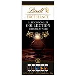 Lindt Excellence Dark Chocolate Bar Collection, 100 g (Pack of 5 Bars) 1 Bar Each - 70%, 85%, Sea Salt, Orange, Caramel-Sea Salt