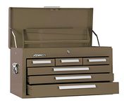 Kennedy Manufacturing 266B 6-Drawer Machinist's Steel Tool Storage Chest with Friction Slides, Brown Wrinkle