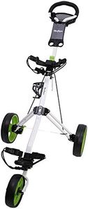 MacGregor Golf Pro Lite 3 Wheel Golf Buggy/Trolley/Cart/Trundler - White/Green