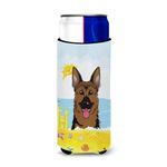 Caroline's Treasures German Shepherd Summer Beach Michelob Ultra Koozies for Slim cans BB2079MUK, Fabric, Multicolor