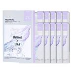 Mediheal Derma Synergy Wrapping Mask for Pore Elasticity (10 Packs) - Pore Spot & Improved Skin Balance with Retinol, LHA