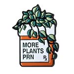 Plants Rx Enamel Badge Lapel Pin | Cute Nurse Healthcare Medical Pharmacy Gift