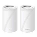 TP-Link Deco BE11000 Tri-Band WiFi 7 Mesh (Deco BE65) - 11 Gbps, 5200 Sq.Ft, 4× 2.5 G Ethernet, 6G Band, AI-Driven Band, HomeShield 2-Pack