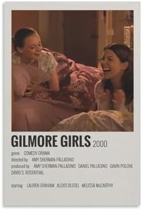 Tv Series Movie Poster Gilmore Girls 90s Minimalist Poster Canvas Painting Wall Art Poster for Bedroom Living Room Decor 08x12inch(20x30cm) Unframe-style