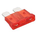 Heschen Standard Blade Fuse ATC-10 Auto Assorted Car Truck 10A Red Pack of 50