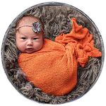 Sunmig Newborn Baby Stretch Wrap Photo Props Wrap-Baby Photography Props (Orange)