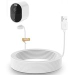 HOLACA Power Cable for Arlo Ultra Arlo Ultra 2 Arlo Pro 3 Arlo Pro 4 Pro 5 with 30ft/9m Magnetic Charging Cable (Not suitable for Arlo Pro 3 Outdoor Floodlight Camera)