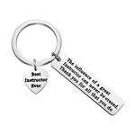 TGBJE Nursing Instructor Gift Clinical Instructor Gift The Influence of A Great Instructor Can Never Be Erased Keychain Thank You Gift for Music Instructor (Instructor Keychain)