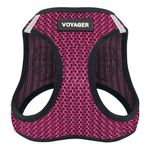 Voyager Step-in Air Dog Harness - All Weather Mesh Step in Vest Harness for Small and Medium Dogs by Best Pet Supplies - Fuchsia (2-Tone), XL