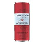 S. PELLEGRINO ESSENZA Sparkling Water Carbonated Blood Orange and Black Raspberry – 24x330 mL Cans