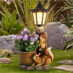 Larlobl Outdoor Squirrels Flowerpot