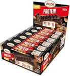 Valor Dark Chocolate and Almond Gluten Free Snacks - Low Calorie Snacks with 7.8g of Protein and No Added Sugar - Suitable for Diabetics, Great Snacks for Adults - 30g, 24 Multipack