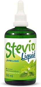 Stevio® Stevia Liquid Drops 100ml, Pure Stevia, 100% Natural, Zero Calorie Sweetener, Diabetic and Keto Friendly, Glass Bottle.