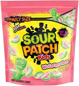 SOUR PATCH KIDS Watermelon Soft & Chewy Candy, Family Size, Bulk Candy, 1.8 lb