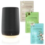 GOODMELTS Acrylonitrile Butadiene Styrene Aroma Diffuser Wax Melting Starter Kit- Includes 1 Wax Warmer & 3 Scented Soy Wax Melts | (Versatile Midnight)