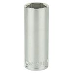 STANLEY STMT73335-8B 1/2-inch 22mm Chrome Vanadium Steel 6 Point Deep Socket (Silver)