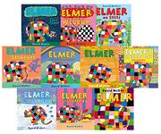 Elmer 10 book Collection Set - Children Picture Flats illustrated Elephant Pack by David McKee