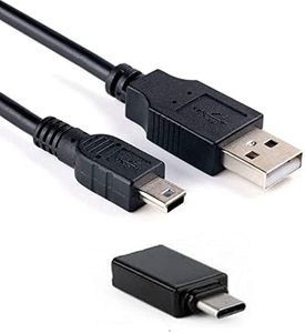 USB File Data Transfer Cable with USB-C Adapter for Select Canon PowerShot, EOS Rebel EOS & Vixia, Compatible with iPhone 15, Android, PC & Mac (See Complete List of Compatible Canon Models Below)