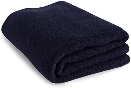 Love Cashmere 100% Cashmere Sofa Throw Blanket - Dark Navy - made in Scotland