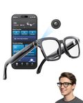 2026 AI Smart Glasses with Camera and Bluetooth, 8MP 32GB 1200P HD Camera Glasses Supports Photo/Video/Audio Recording, Real-Time Translation, Voice Assistant, Object Recognition for Life Work Vlog