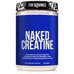 NAKED CREATINE - Pure Creatine Monohydrate - 2.2lb Bulk, Non-GMO, Gluten Free, Soy Free. Aid Muscle Growth & Strength Gains, No Artificial Ingredients - 5g per Serving - 200 Servings