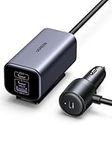 UGREEN 150W USB C Car Charger PD140W Car Charger Adapter Fast Charging 4-Port Cigarette Lighter USB Charger Multi Port Compatible with iPhone 17/16/15/14 Series, Galaxy, iPad, Tablet, Laptop