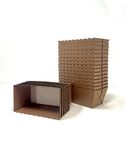 Bakery direct 50 Chocolate brown disposable Mini Loaf/cake moulds