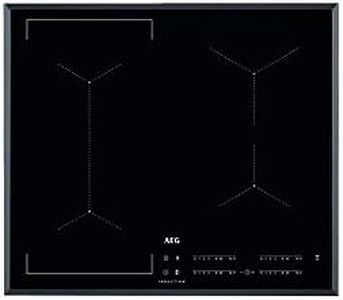 AEG Electric Induction hob with 4 Heating Fields Bridge Slim-FIT 60 cm IKE64441FB, Stainless Steel or Tempered Glass, 3200 W, Black
