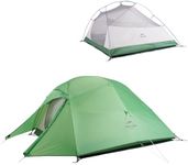 Naturehike Cloud-Up 3 Person Tent Lightweight Backpacking Tent with Footprint - 3 Season Free Standing Dome Camping Hiking Waterproof Backpack Tents