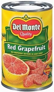 Del Monte Red Grapefruit Sections in Light Syrup (Pack of 3) 15 oz Cans by Del Monte