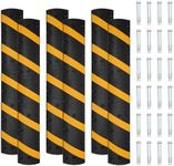 GarveeTech 6 Pack 6FT Speed Bumps, Rubber Speed Bumps for Roads & Driveways - Perfect for Asphalt, Gravel Roads & Driveway Ramps