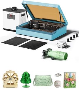WECREAT Vista 10W Laser Engraver with AirGuard Pro Fume Extractor, Diode Desktop Laser Engraver Machine for Vinyl Jewelry Metal Wood Acrylic Leather