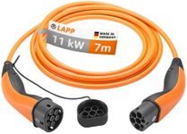 LAPP Mobility Type 2 Charging Cable 11 KW 7 m - 20a Charging Cable E Car 3-Phase - IP55 Protected Charging Cable Mode 3 - Charging Cable Type 2 with Corrosion-Resistant Plug Contacts - Suitable for