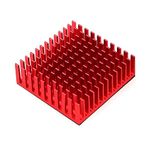 xcluma Aluminum Radiator IC Heat Sink Heat Sink 40 x 40 mm x 11 mm Red