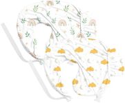 Littogoose Nursing Pillow Covers Compatible with Breast Feeding Pillow Nursing Pillow (2 Pack Covers-Pillow NOT Included)