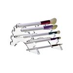 AMT Acrylic Pen Holder, CLEAR Makeup Display, Thick and Sturdy, Organizer Holder for Makeup Brush Fountain Pen, E-Cigarette, Vapor Display Case. (10 Slots)