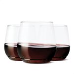 TOSSWARE POP 12oz Vino Jr Set of 12, Premium Quality, Recyclable, Unbreakable & Crystal Clear Plastic, Cocktail, 12 Count (Pack of 1), Whiskey Glasses