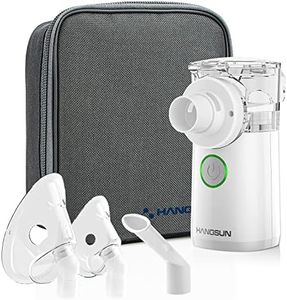 Hangsun Portable Mesh Mist Machine Silent Inhaler CN750 for Kids and Adult, White with Storage Bag for Travel and Home Use