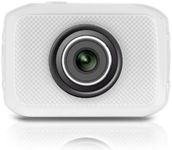 Pyle PSCHD30WT Mini High-Definition Sports Action Wide-Angle HD Camera & Camcorder, 720p, SD Card Slot, Touchscreen (White)