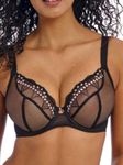 Freya Women's Loveland Underwire Plunge Bra, Boudoir Noir, 36F