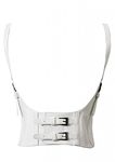 Alivila.Y Fashion Faux Leather Underbust Waist Belt Corset AS577-White