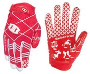 Seibertron Pro 3.0 Twelve Constellations Elite Ultra-Stick Sports Receiver Glove Football Gloves Youth Red XL