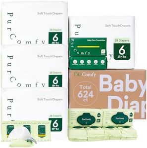 PurComfy Baby Diapers Essential Kit, 4 Pack Size 6 Diapers (112 Ct), 6 Pack (360Ct) Baby Wipes and 2 Pack (120Ct) Dry Wipes, All in One Newborn Essentials Kit and Baby Gift for Sensitive Skin