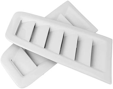 Zerone Car Hood Vent Scoop Kit, Auto Hoods Vents Bonnet Cover Universal Bonnet Air Vents Engine Hood for Focus RS MK2 Style, Pack of 2(Bright White)